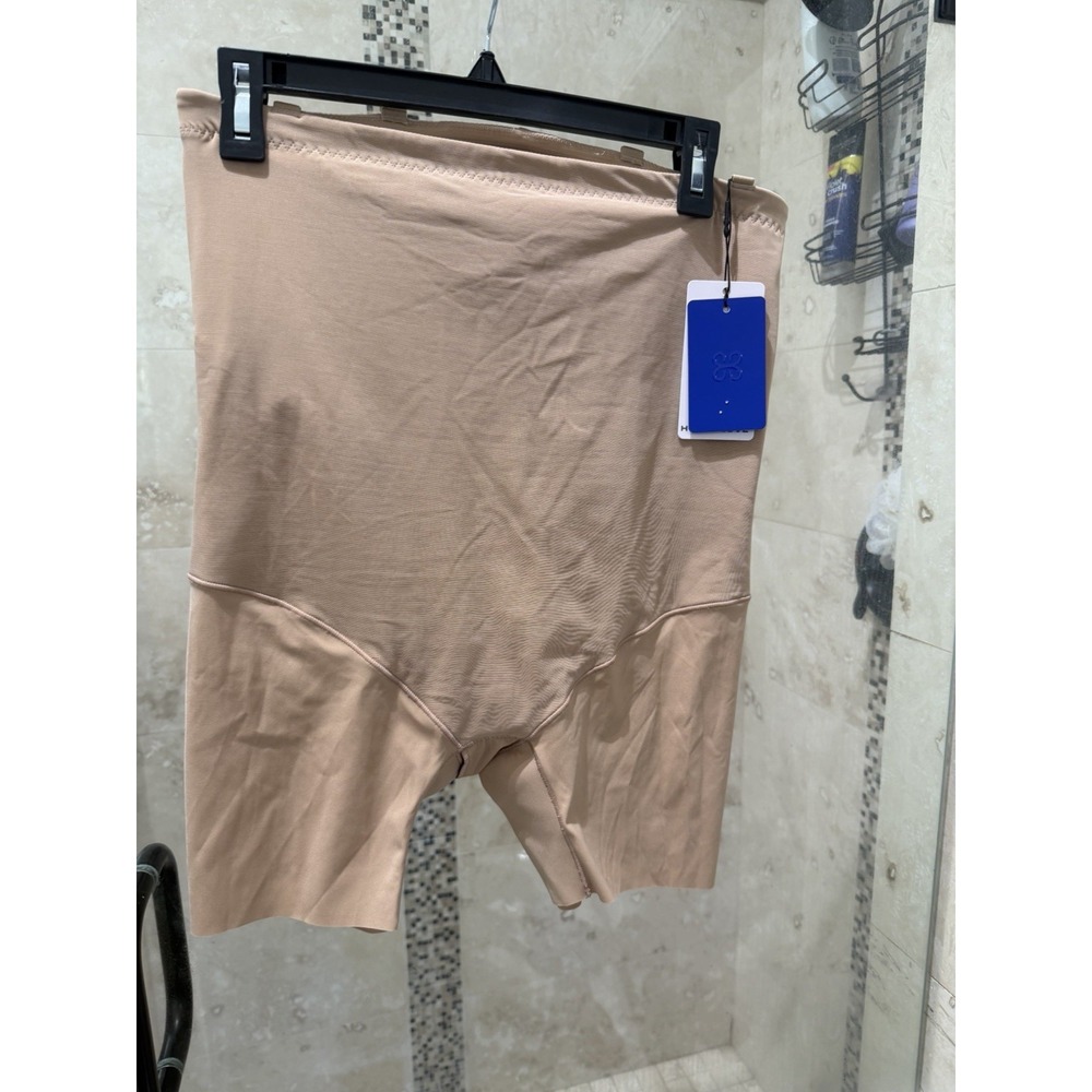 Honeylove Superpower Short Tan Shapewear Womens Plus 1X High Waisted SPST00019
